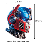 Neón flex Cabeza Transformers - Imagen 3